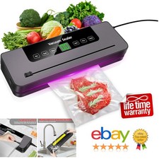 Vacuum Food Sealer Manual Automatic Vac Sealer Dry Packing Machine + 10Pcs Bag