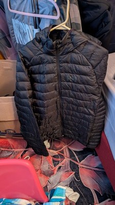 Helly Hansen women's Black Puffer Jacket Full Zip Stand-Up Collar Quilted L