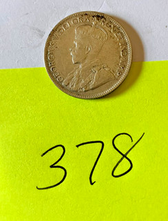 1927 Silver Canada 25 cent coin no reserve auction!! (378)