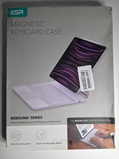ESR WHITE MAGNETIC KEYBOARD CASE 360 REBOUND SERIES IPAD PRO 12.9 SEALED