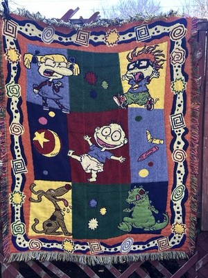 Vtg The Northwest Company Rugrats Throw Blanket 56
