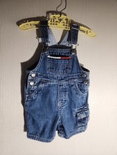 Vintage Tommy Hilfiger Denim Overalls Size 3-6 Months 90s Y2K Jeans Cargo Baby