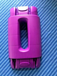 pink and purple exersaucer