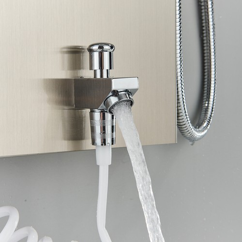 Pannello colonna doccia idromassaggio inox pioggia cascate led soffione doccia - Foto 79 di 250