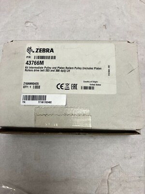 ZEBRA 43766M PULLEY & BELT KIT NEW | eBay