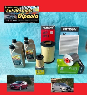 KIT TAGLIANDO FORD C-MAX II FOCUS III 3 1.6 TDCI 95 115 cv OLIO 5W30 + 4 FILTRI