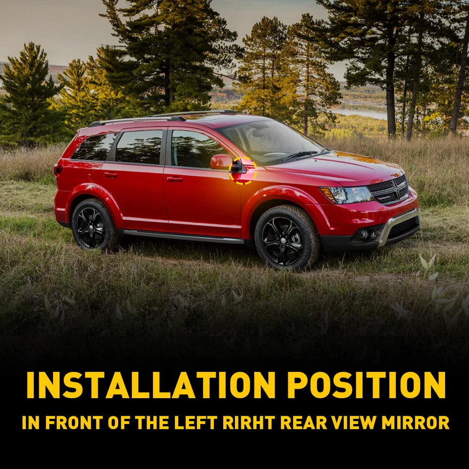 左侧和右侧旗帜镜面成型 5178151AD 适用于 2009 - 2020 道奇之旅 — 第 3/4 张图片