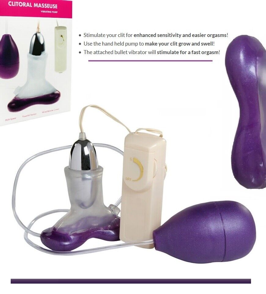 Pussy Pump VIBRATING Clitoral Massager w/ SUCTION Clit Sucker Sex Toys for Women eBay photo