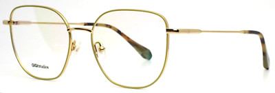 GIGI STUDIOS Luzia 64910/7 Lime Gold Womens Cat Eye Eyeglasses 54-18-145 B:47
