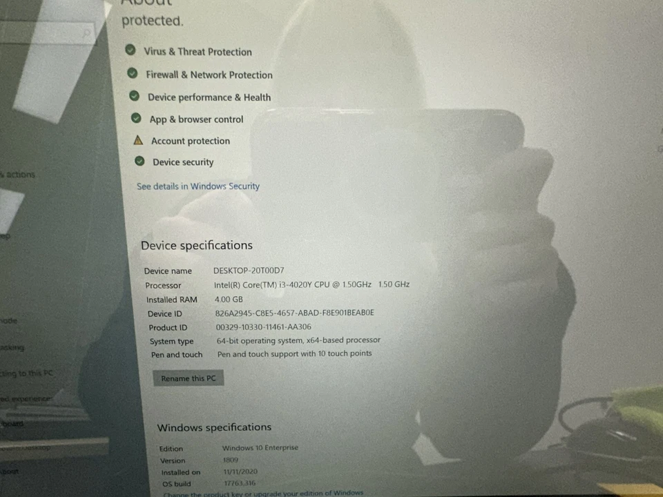 Microsoft Surface Pro 3 i3-4020Y 4GB RAM 64GB SSD 12.3" Touchscreen NO KEYBOARD - Image 2 of 4