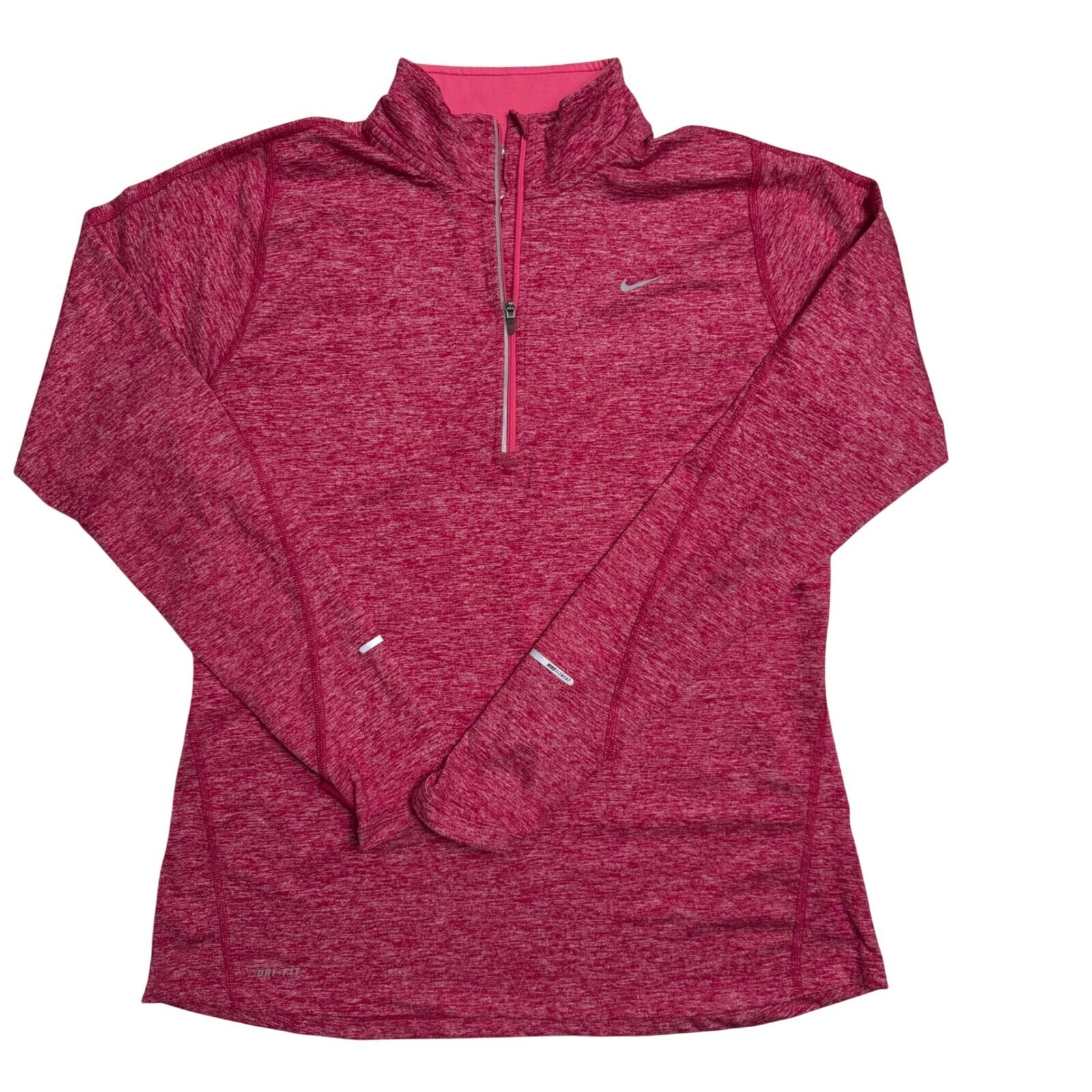 SACAI X NIKE Nike Dri Fit Running Pullover Fori Pollice Top Atletico Rosa Erica L