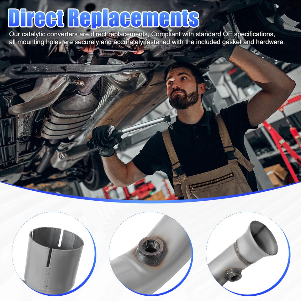 For Ford Econoline E-150 E-250 2005 2006 2007 4.6L Exhaust Catalytic Converters Foto 4 de 4