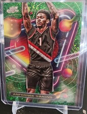 2024 Topps Chrome Cosmic Basketball Anfernee Simons Green Space Dust  49/75