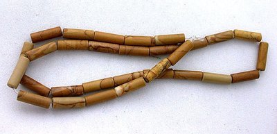 13x4 13mm x 4mm Tube Scene Jasper Gemstone Gem Beads 15 Inch Strand SJB6