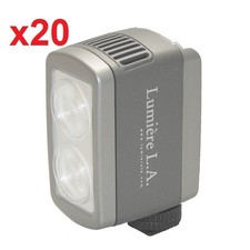 20x Lumiere L.A. L60326 DUO LED 5500K Portable White Daylight Video Light ONLY