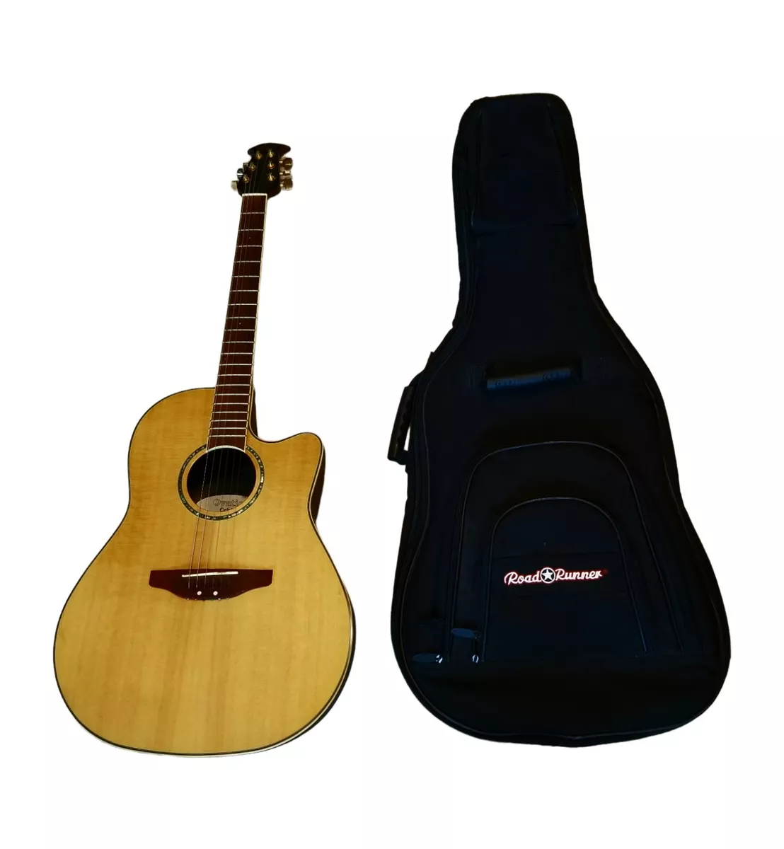 Ovation CC24 Celebrity Acoustic Electric Guitar Gig Bag Cords
