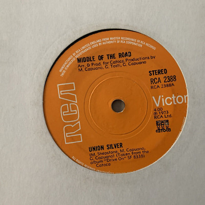 Middle Of The Road - Union Silver, 7'',  Vinyl