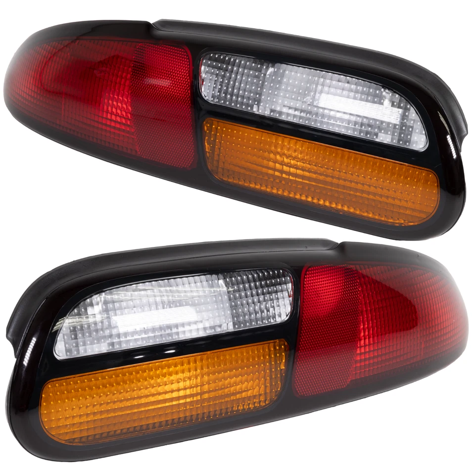 Rear Tail Lights Pair Four Bulb Hole For Chevrolet Chevy Camaro Z28 SS 1993-2002 - Image 3 of 4