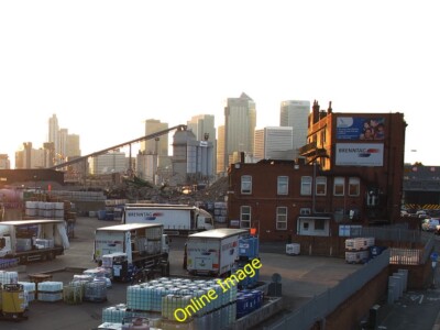 Foto 6x4 Themse-Seite Industrie und Handel Greenwich\/TQ3977 Diese Ansicht f c2014