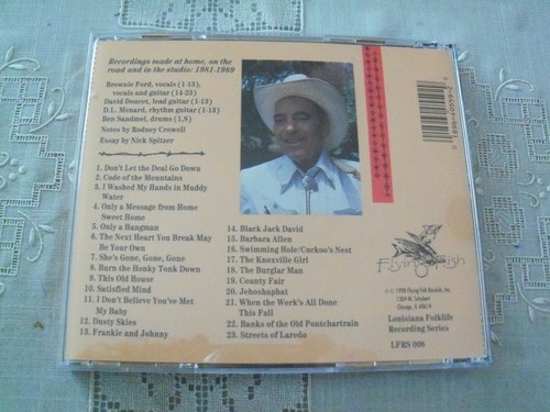 BROWNIE FORD: Stories from Mountains Swamps Honky-Tonks CD UNPLAYED ...