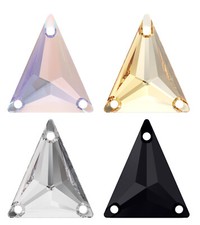 Superior PRIMERO 3271 Slim Triangle Sew-On Stones Crystals  Many Colors