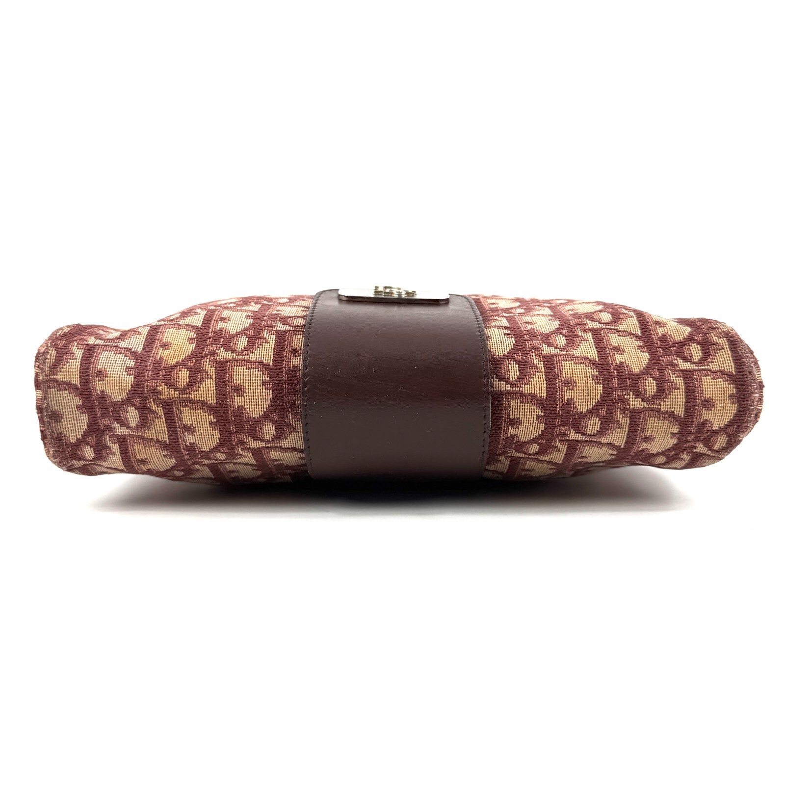 Christian Dior Trotter Vintage Canvas Leather Shoulder Bag Red Bordeaux Auth 670 thumbnail 8