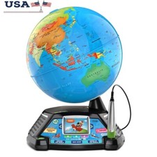 Interactive Learning Globe W/ Video Screen Baby Toddler Educational Toy 5 Years