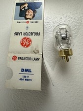 DML "2-pack" projector lamp projection light bulb 120v 400w, Nos G.E. brand