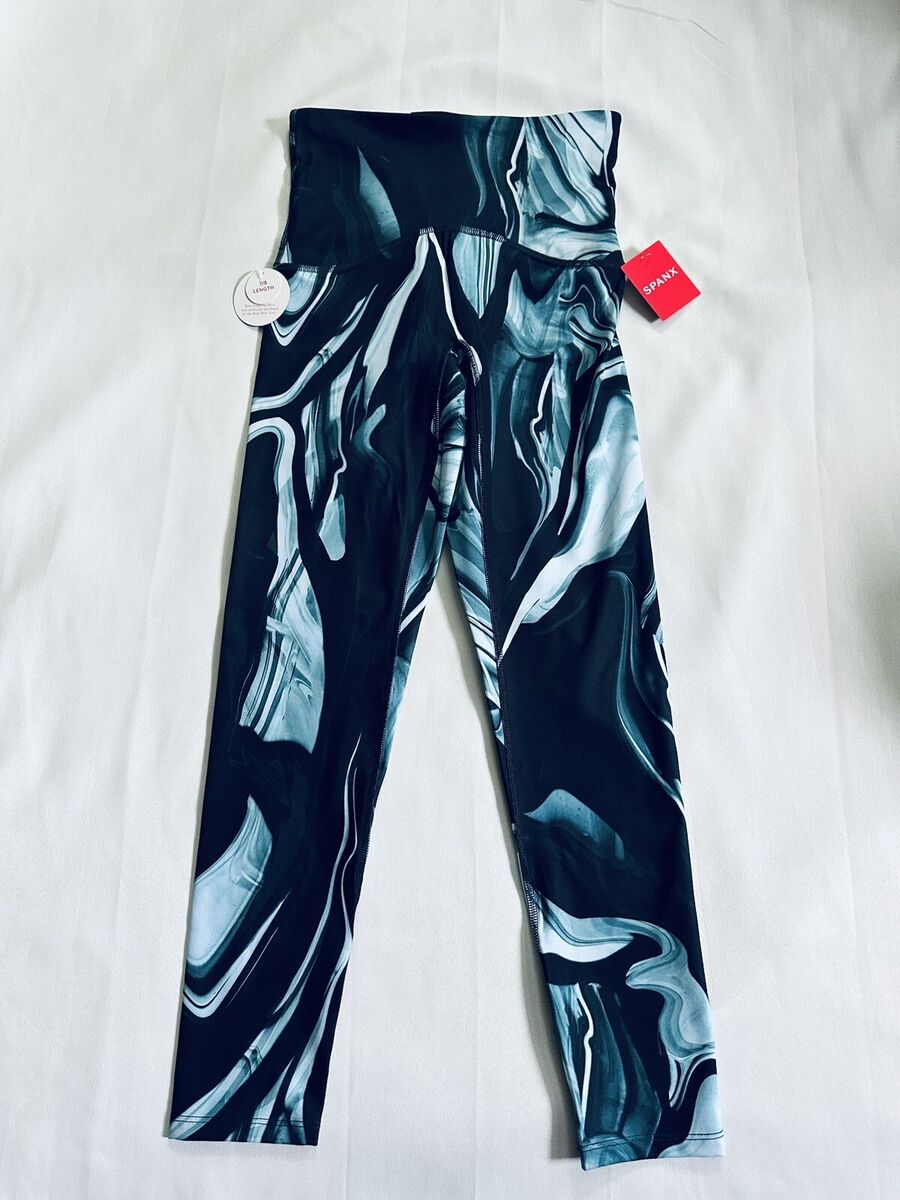 SPANX Booty Boost Marbled 7/8 Leggings Small New
