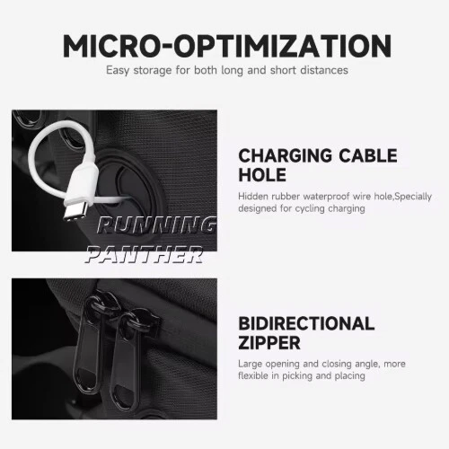 Motorcycle Fuel Tank Bag Luggage Storage Bag Black Kit For BMW S1000RR R 2020-23 Foto 4 de 4