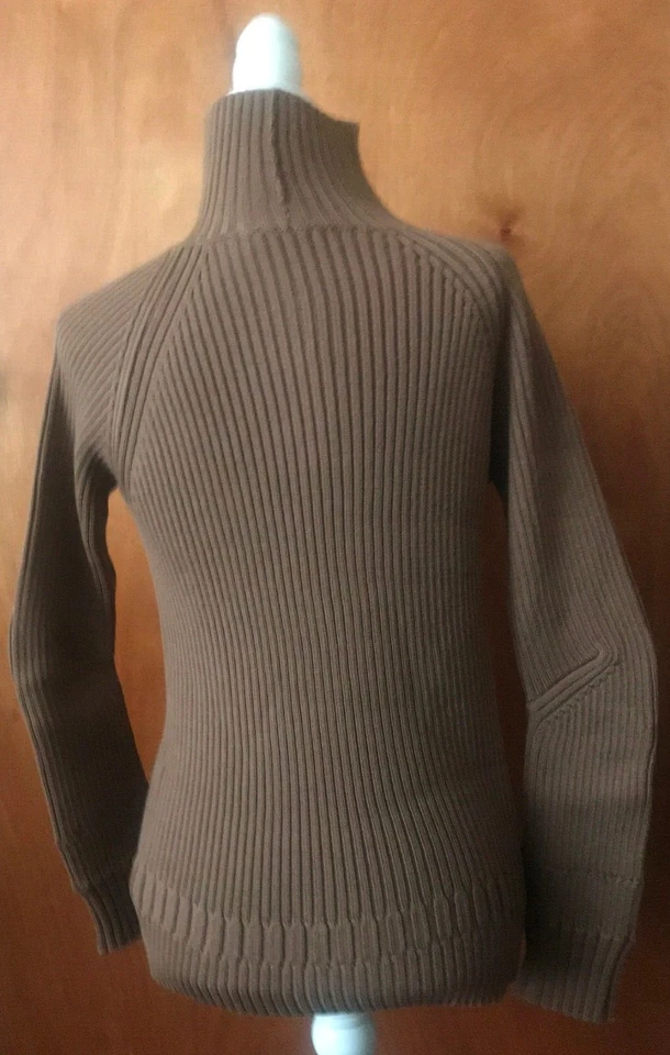 Jil Sander 100% Lana (Mujer) Talla Euro42/US M Marrón Manga Larga Cuello Tortuga Foto 2 de 4