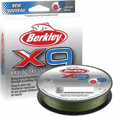 Berkley X9  Brait Low Vis Green, Crystal, Schnüre Ø 0,08 mm 7,6kg 150m 1486810