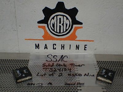 SSAC TS24124 120VAC Solid State Timer Used With Warranty (Lot of 2)