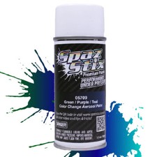 Spaz Stix Color Change Aerosol Spray Paint Green/Purple/Teal 3.5oz Can