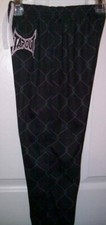 Tapout MMA Black Fence Lounge Sleep Pajama PJ Pants Boys Size 5 / 6 NWT