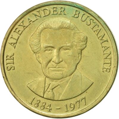 Jamaica | 1 Dollar Coin | Sir Alexander Bustamante | 1990 - 1993