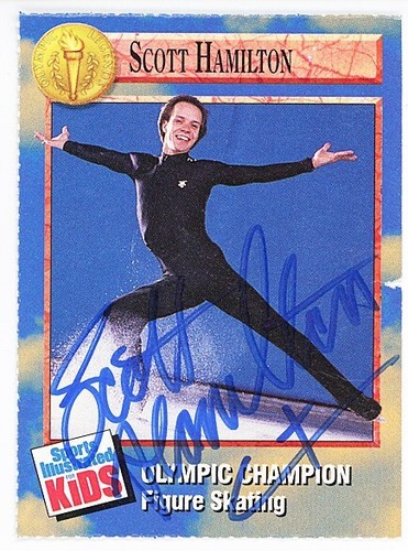 1992 -SCOTT HAMILTON- GUARANTEED Signed/Autograph/Auto SI for Kids Olympics Card