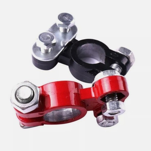 2Pcs Positive Negative Car Battery Cable Terminals Top Post Connectors Clamp Hot - Picture 10 of 12