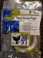 Gardeners Blue Ribbon-Holographic Iridescent Foil Bird Scare Tape - .96  x 150  