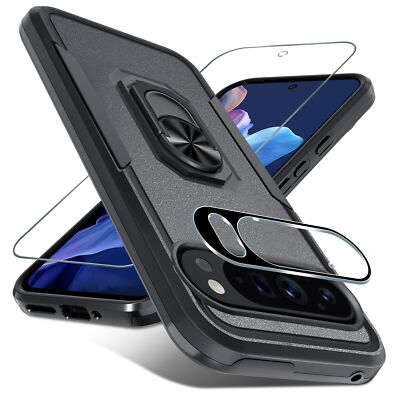 Google Pixel 9 9 Pro Kickstand Case Durable Protective with Screen Protector