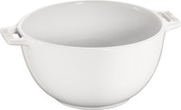 Staub Keramik SalatschüSsel Salatschale Obstschale SchüSsel Rund Reinweiß 18 Cm