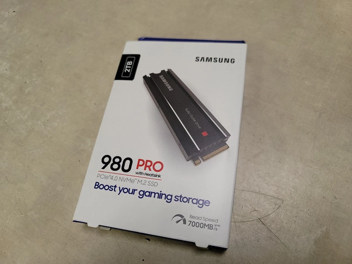  SAMSUNG 980 PRO SSD 2TB PCIe NVMe Gen 4 Gaming M.2