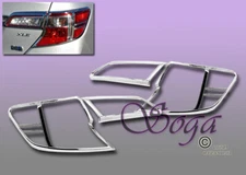 FOR 2012 2013 2014 TOYOTA CAMRY 4DR TRIM BEZEL TAIL LIGHTS COVER COVERS FAST NEW