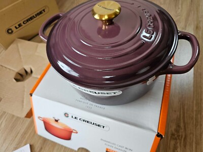 LE CREUSET シグニチャーココット22cmフィグ