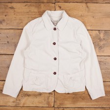 Vintage L.l.bean Corduroy Jacket L Corduroy White Womens Button