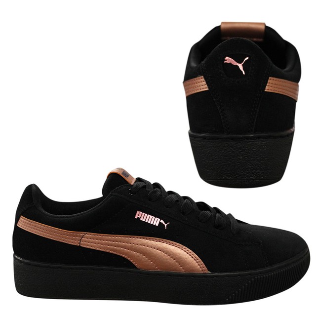 puma vikky platform ribbon black