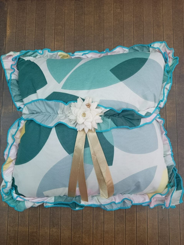 Luxury Sheets Set Queen Size 5pc with Pillow Covers & Cushions Glace Cotton. - Picture 3 of 9