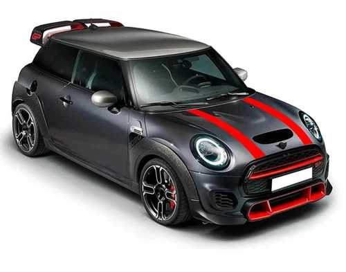 Car Hood Decal Sticker For MINI Cooper F55 F56 Bonnet Engine Cover Racing Stripe - Foto 6 di 32