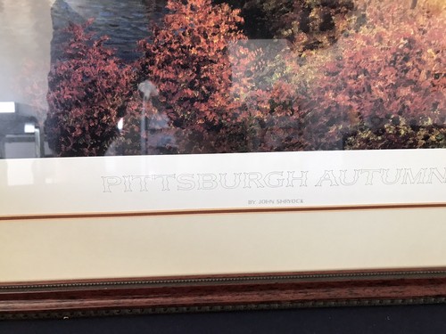 City Of Pittsburgh Autumn Print John Shyrock Limited Edition 716 Of 950 - Picture 4 of 11