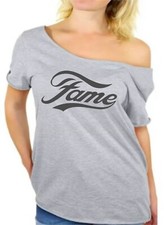 NEW Fame  off the shoulder t shirt fancy dress hen party